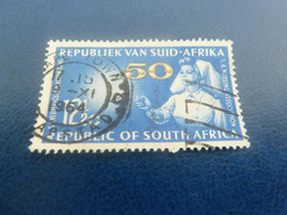 Républiek Van Suid Africa - Infirmière - 12 1/2 C. - Bleu Et Jaune - Oblitéré - Année 1964 - - Usati