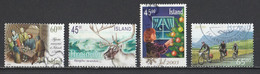 Islande 2003-2004 : Timbres Yvert & Tellier N° 972 - 973 - 977 Et 994 Oblitérés. - Oblitérés