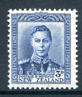 New Zealand 1938-44 King George VI Definitives - 3d Blue HM (SG 609) - Neufs