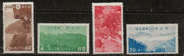 Japon 1941 N° Y&T : 309 à 311 ** Et 312 * - Neufs