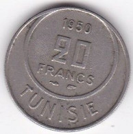 Tunisie Protectorat Français . 20 Francs 1950 - AH 1370. Copper Nickel - Tunisie