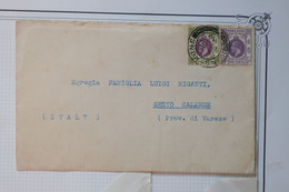 AC 12 CHINA HONG KONG  BELLE LETTRE 1936 PAR AVION  VICTORIA POUR SESTO CALLENDE ITALIA  +1 $+ AFFRANCH. PLAISANT - Lettres & Documents