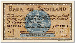 SCOTLAND,1 POUND,1955,P.100a,XF - 1 Pound