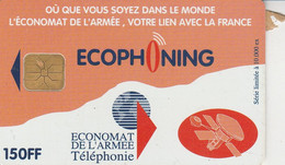 ECOPHONING  Satellite ORANGE Luxe -  Cartes à Usage Militaire