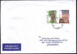 Mailed Cover With Stamps Architecture 1999 2002 From Poland - Briefe U. Dokumente