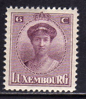 LUXEMBOURG LUSSEMBURGO 1921 1926 GRAND DUCHESS CHARLOTTE CENT. 6c MLH - 1921-27 Charlotte Frontansicht