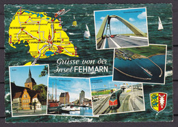 Insel Fehmarn - Schleswig Holstein - Map - Landkarte - Mehrbildkarte (AK-1-351) - Fehmarn