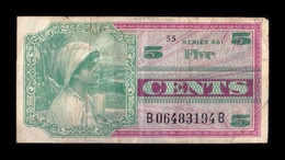 Estados Unidos United States 5 Cents 1968 Pick M64 Series 661 MBC- AVF - 1968-1969 - Series 661