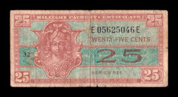 Estados Unidos United States 25 Cents 1954-1958 Pick M31 Series 521 BC F - 1954-1958 - Series 521