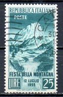 ITALIE. N°657 Oblitéré De 1953. Fête De La Montagne/Barrage. - Montagne