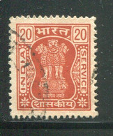 INDE- Service Y&T N°57- Oblitéré - Official Stamps