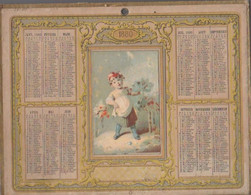 Vieux Papiers - Calendrier De 1880 - Grossformat : ...-1900