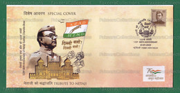 INDIA 2022 Inde Indien - TRIBUTE TO NETAJI SUBHAS CHANDRA BOSE - Set Of 5 Special Covers New Delhi - Azad Hind, Army - Cartas & Documentos