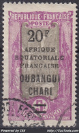 OUBANGUI CHARI : SURCHARGE 20F N° 74 OBLITERATION FORT ARCHAMBAULT - Used Stamps