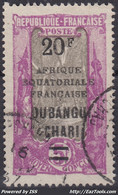 OUBANGUI CHARI : 5F SURCHARGE 20F N° 74 OBLITERATION LEGERE - Used Stamps