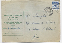 HELVETIA SUISSE 30C LETTRE COVER MAISONS ET FOYERS DU SOLDAT DEPARTEMENT ROMAN DN LAUSANNE CASERNE POSTE MILITAIRE - Poststempel