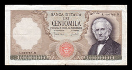 Italia Italy 100000 Lire Alessandro Manzoni 1970 Pick 100b BC/+ F/+ - 100000 Lire