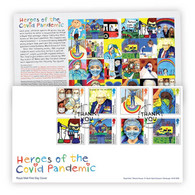 GB New *** 2022 HEROES OF THE COVID PANDEMIC UK Covid 19 Coronavirus Docotor ,Mask ,Reserch FDC + Brochure  (**) - Sin Clasificación