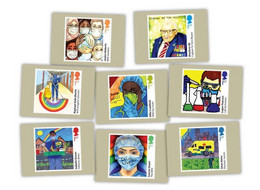 GB New *** 2022 HEROES OF THE COVID PANDEMIC UK Covid 19 Coronavirus Docotor ,Mask , Postcard Set  (**) - Sin Clasificación