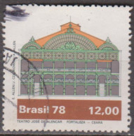 Brasil -6-12-1978 -  Teatros Brasileiros  12,00, Teatro J. Alencar  (o)  RHM Nº C-1077 - Gebraucht