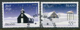 ICELAND  2001 Christmas Used.  Michel 998-99 - Used Stamps