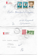 Finland - 2 Registered Covers,   H-949 - Covers & Documents