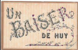 - 786 -   HUY  Un Baiser  (carte Perlée ) - Huy