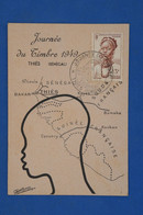 AS12 AOF BELLE CARTE  1949 JOURNEE TIMBRE+THIES SENEGAL+ +++AFFRANCH. PLAISANT - Briefe U. Dokumente