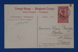 AS12 CONGO BELGE   BELLE CARTE1931 POUR HORLES FRANCE  ++VUE LUKOLA+AFFRANCH.PLAISANT - Briefe U. Dokumente