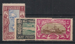 SPM - 1932-33 - N°Yv. 136 à 138 - 3 Valeurs - Neuf Luxe ** / MNH / Postfrisch - Unused Stamps