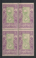 SPM - 1932-33 - N°Yv. 143 - Carte 25c Violet Et Vert - Bloc De 4 - Neuf Luxe ** / MNH / Postfrisch - Unused Stamps