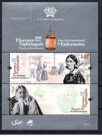 Portugal 2020 - The 200th Anniversary Of Florence Nightingale's Birth - Miniature Sheet - Autres & Non Classés