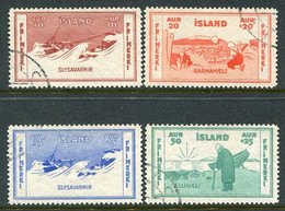 ICELAND  1933 Welfare Charities Used.  Michel 168-71 - Gebruikt