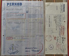 Lot 93 MONTREUIL Sous BOIS   PERNOD  1963 - Factures