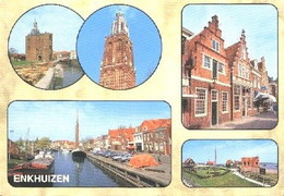 Nederland Holland Pays Bas Enkhuizen Met Boten En Torens - Enkhuizen