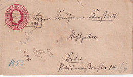 PREUSSEN 1867 ENTIER POSTAL/GANZSACHE/POSTAL STATIONERY LETTRE DE BRANDENBURG - Ganzsachen