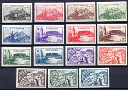 Fezzan: Yvert  N° 28-42**; MNH; Non Dentelé - Unused Stamps