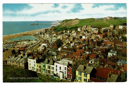 Ref 1533 - J. Salmon 1971 Postcard - The Old Town Hastings Sussex - Slogan Postmark - Hastings