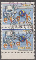 Brasil - 28-4-2002 -  O Progresso Da Educação Brasileira SE- TENANT  0,40, Computador (PAR) (o)  RHM Nº C-2452 - Used Stamps
