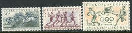 CZECHOSLOVAKIA 1956 Sports Events II  LHM / *.  Michel 981-83 - Ungebraucht