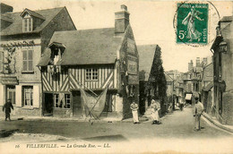 Villerville * La Rue Des Poilus * Peinture Vitrage MONSAINT - Villerville