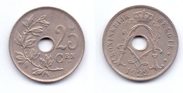 Belgium 25 Centimes 1922 (legend In Dutch) - 25 Cent