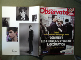 LE NOUVEL OBSERVATEUR DU 22 OCTOBRE 2009. LES FRANCAIS SOUS L OCCUPATION - French