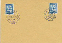 ÖSTERREICH SONDERSTEMPEL 1947 „EISENSTADT JGNAZ PHILIPP SEMMELWEIS DER RETTER DER MÜTTER 1847-1947 19-5-47“ + „WIEN 1 - Frankeermachines (EMA)