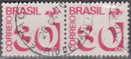 Brasil - 11-9-1972 - Tipo Cifra  30, Carmim (PAR) (o)  RHM Nº 543 - Gebraucht