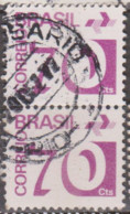 Brasil 1975 - Tipo "Cifra"   70 Cts., Magenta (30-7)   (PAR)  (o)  RHM Nº 551 - Gebraucht