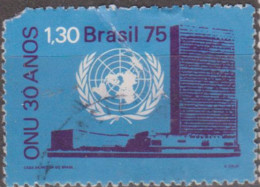 Brasil 29-12-1975 - 30º Aniversário Da ONU  1,30, Edifício ONU  (o)  RHM Nº C-920 - Gebraucht