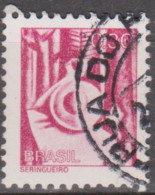 Brasil 1-7-1976 - Papel Couchê Sem Filigrana  0,30, Vinho  (o)  RHM Nº 560 - Gebraucht