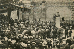 Auvers Sur Oise * Inauguration Du Monument DAUBIGNY * Madame Sylvain , De La Comédie Française , Au Discours - Auvers Sur Oise