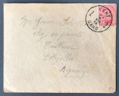 Belgique COB N°138 Sur Enveloppe, Cachet De Fortune 1919 GENT 3A GAND - (A1650) - Noodstempels (1919)